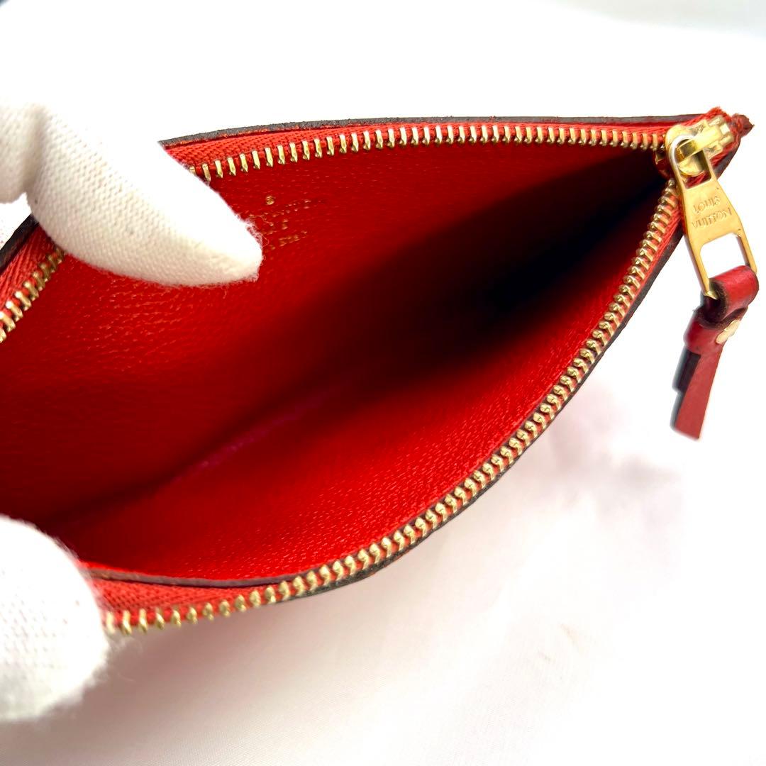 ルイヴィトン アンプラント ポルトフォイユキュリーズ オリアン(赤) 長財布