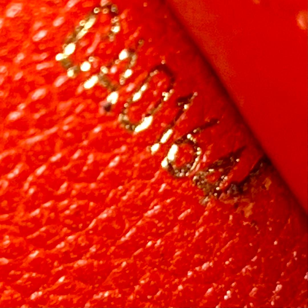 ルイヴィトン アンプラント ポルトフォイユキュリーズ オリアン(赤) 長財布