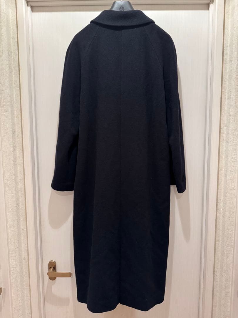 Chloé クロエ 上質 ウール100 % ロングコート 濃紺 40 ダブル