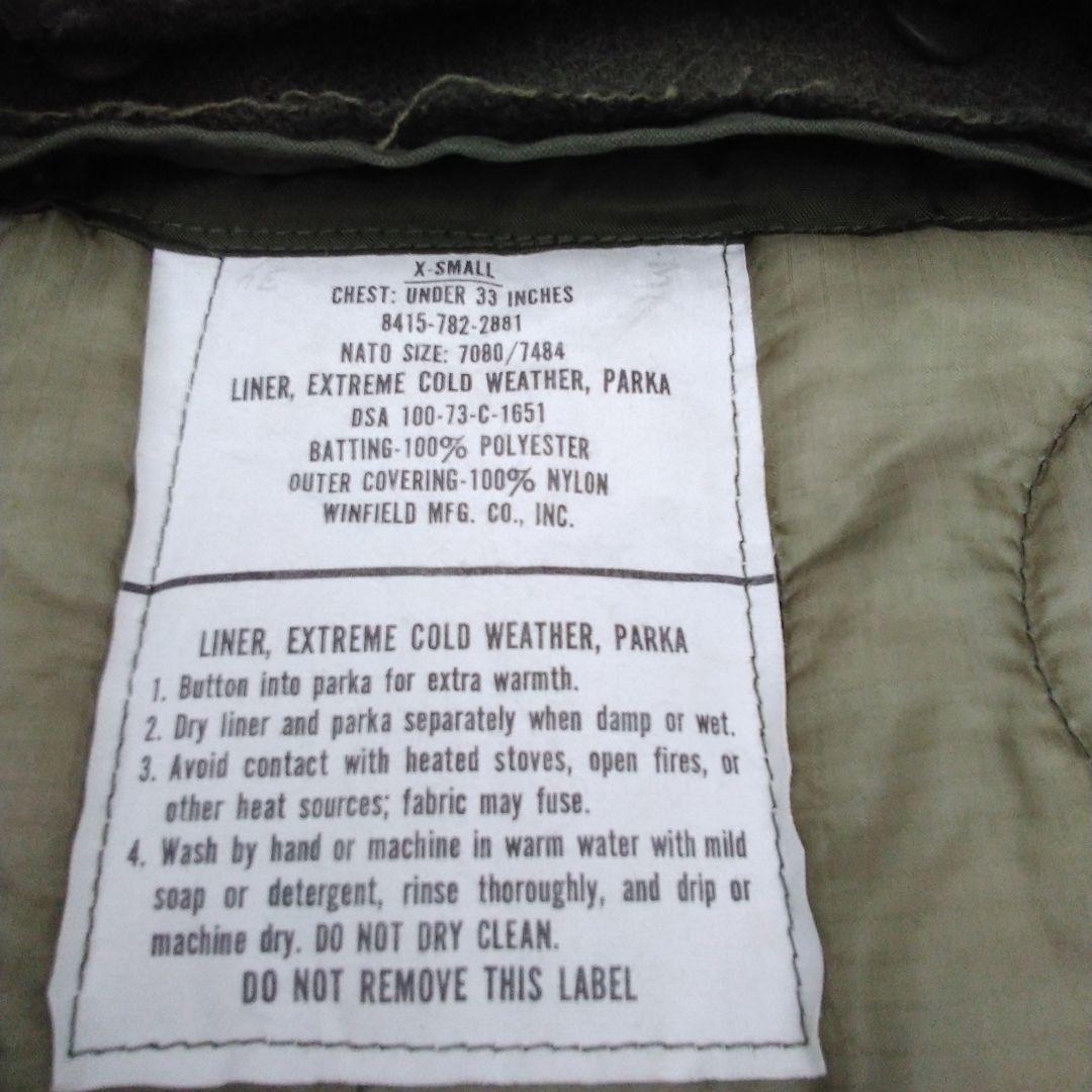デット〔米軍実物〕☆m 65フィッシュテール　m 65モッズコート☆　xs