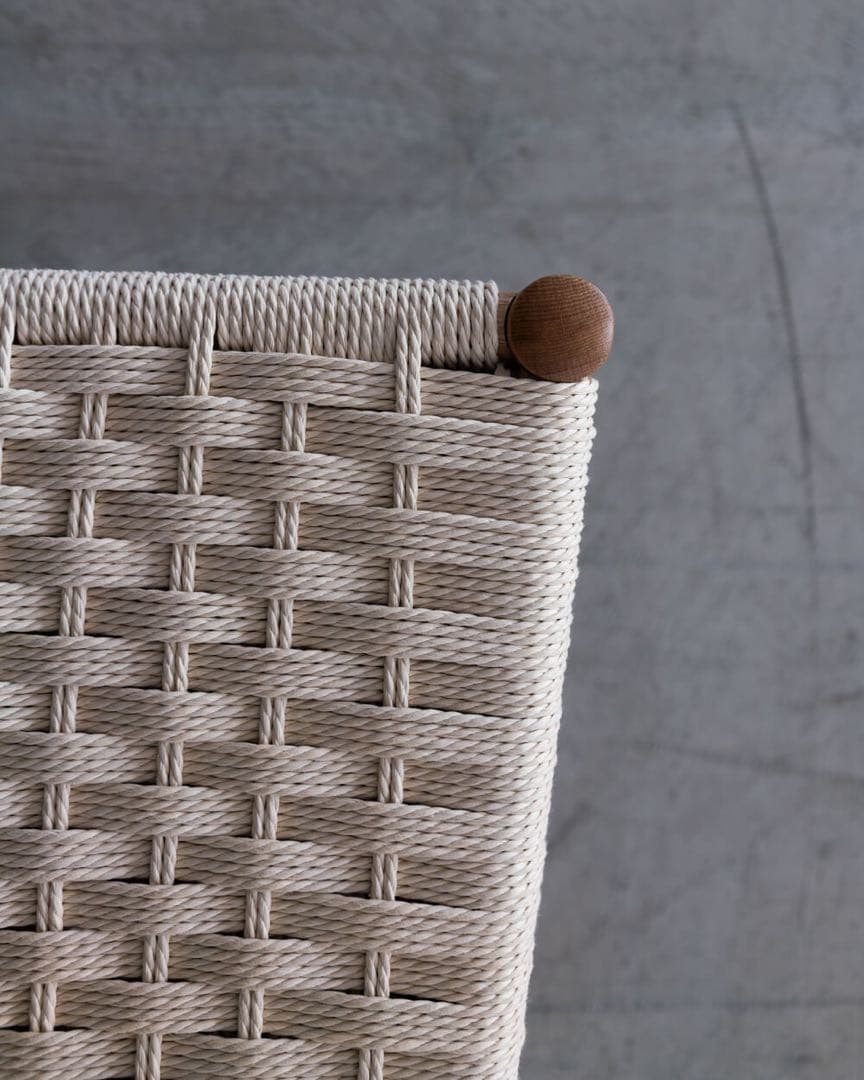 ミント　ダイニングチェア　ペーパーコード　オーク材