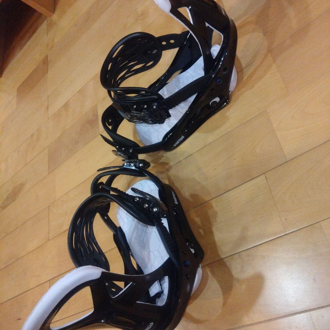 スノーボード ビンディング ブラック/ホワイト SMALLS