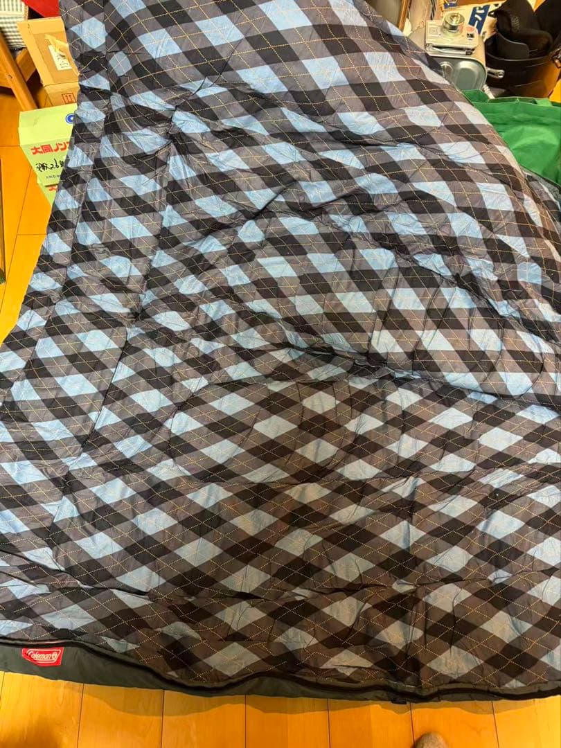 三点まとめ売り コールマン シュラフ 枕付き アーガイル