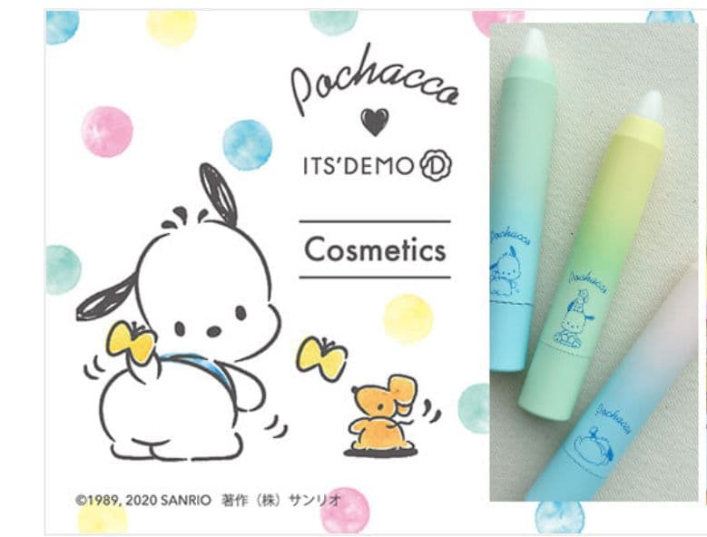 サンリオ　ポチャッコ　コラボ　クレヨン形リップクリーム