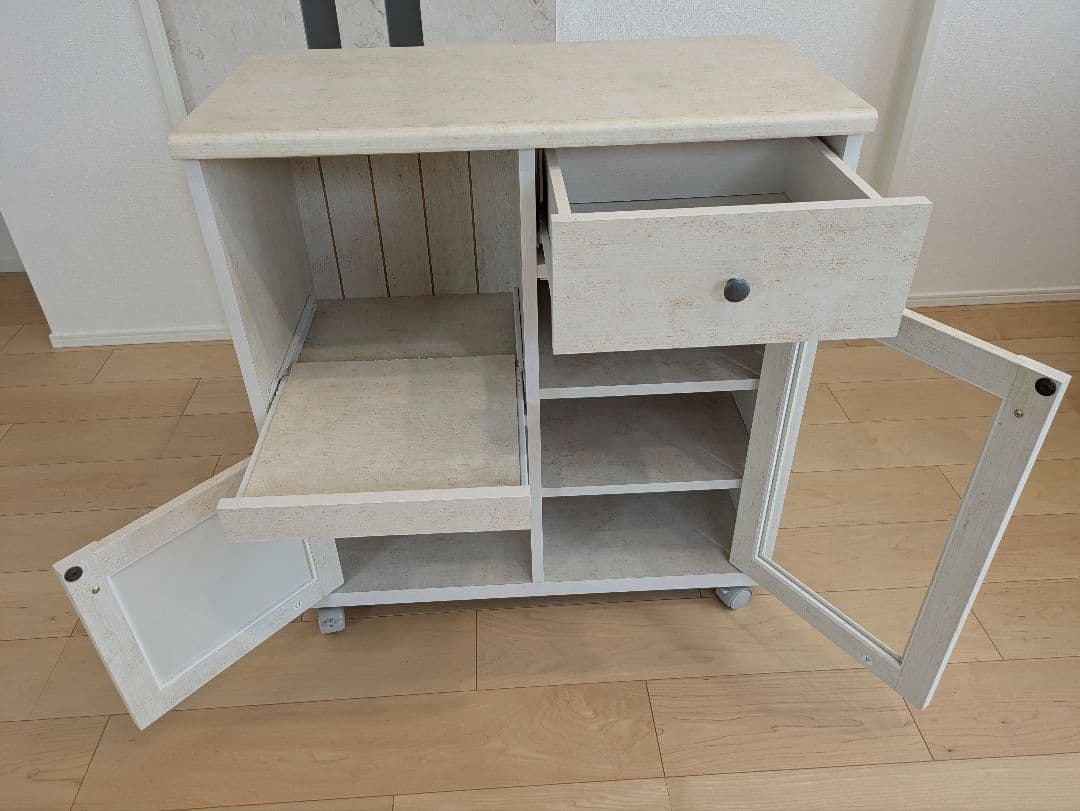 ニトリ　カウンターワゴン （リズバレーSLM8075S）