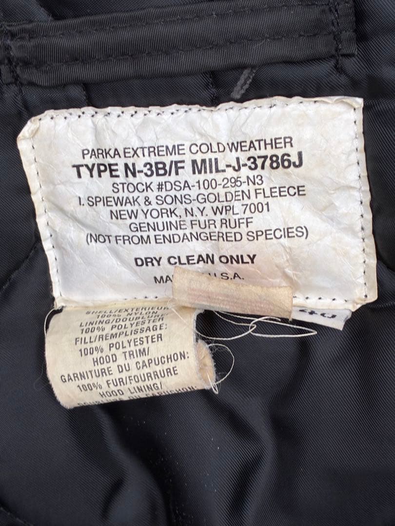 SPIEWAK USA製N-3B フライトジャケットカーキ