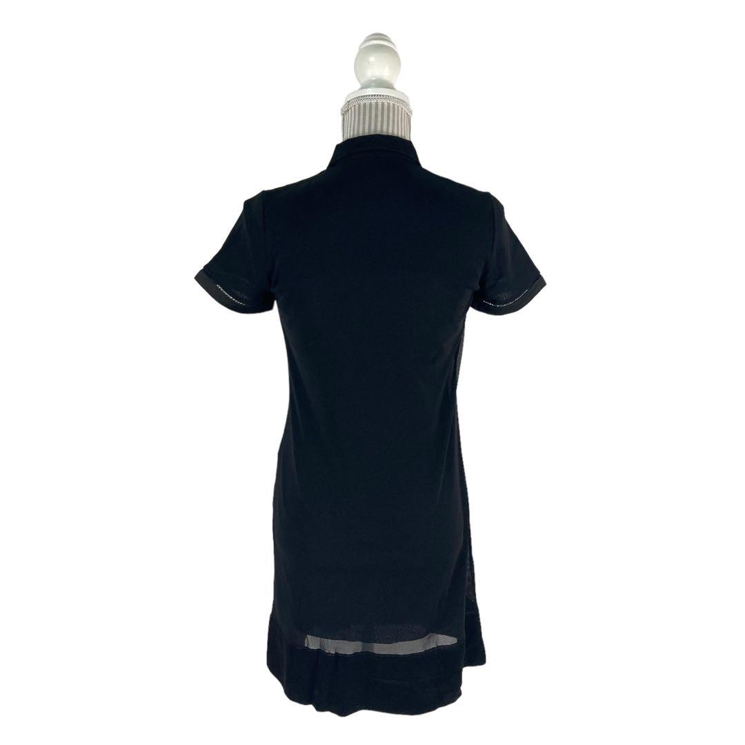 07T214☆ VIVIENNE TAM 花柄 刺繍 ひざ丈ワンピース 春夏 S