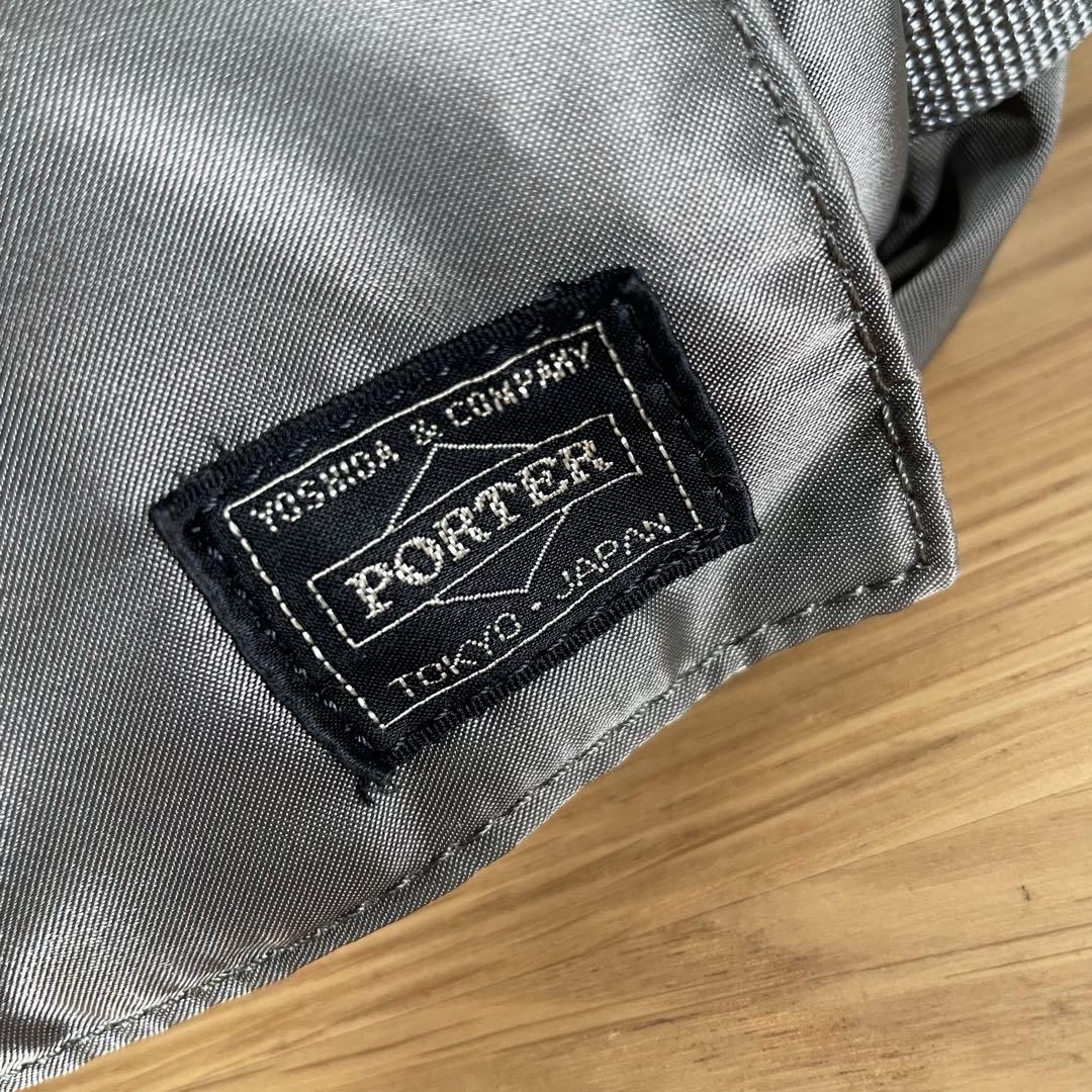 ポーター　ウエストポーチ　ウエストバッグ　ボディバッグ　グレー