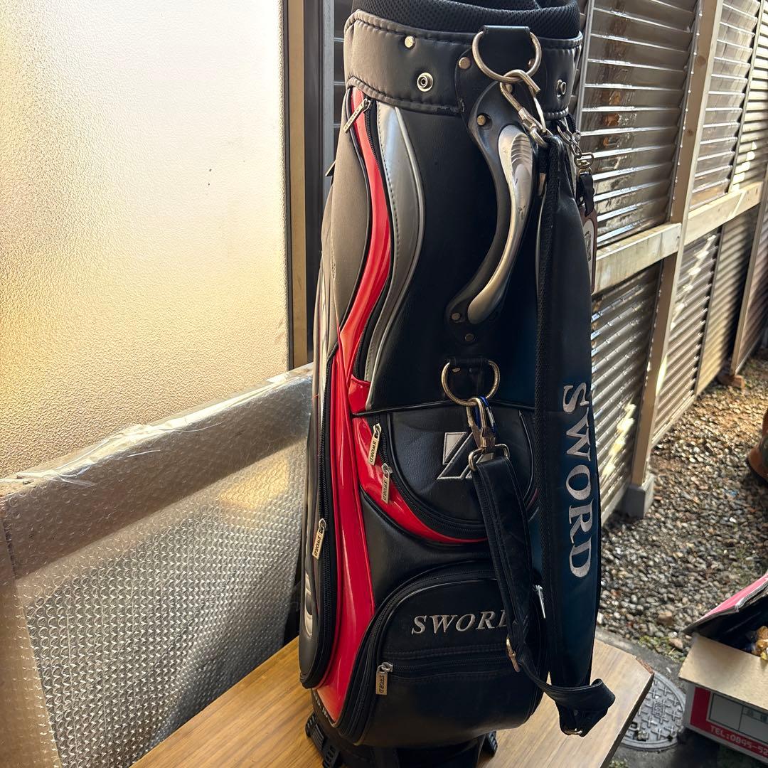 SWORD KATANA GOLF キャディバッグ 黒/赤 - メルカリ