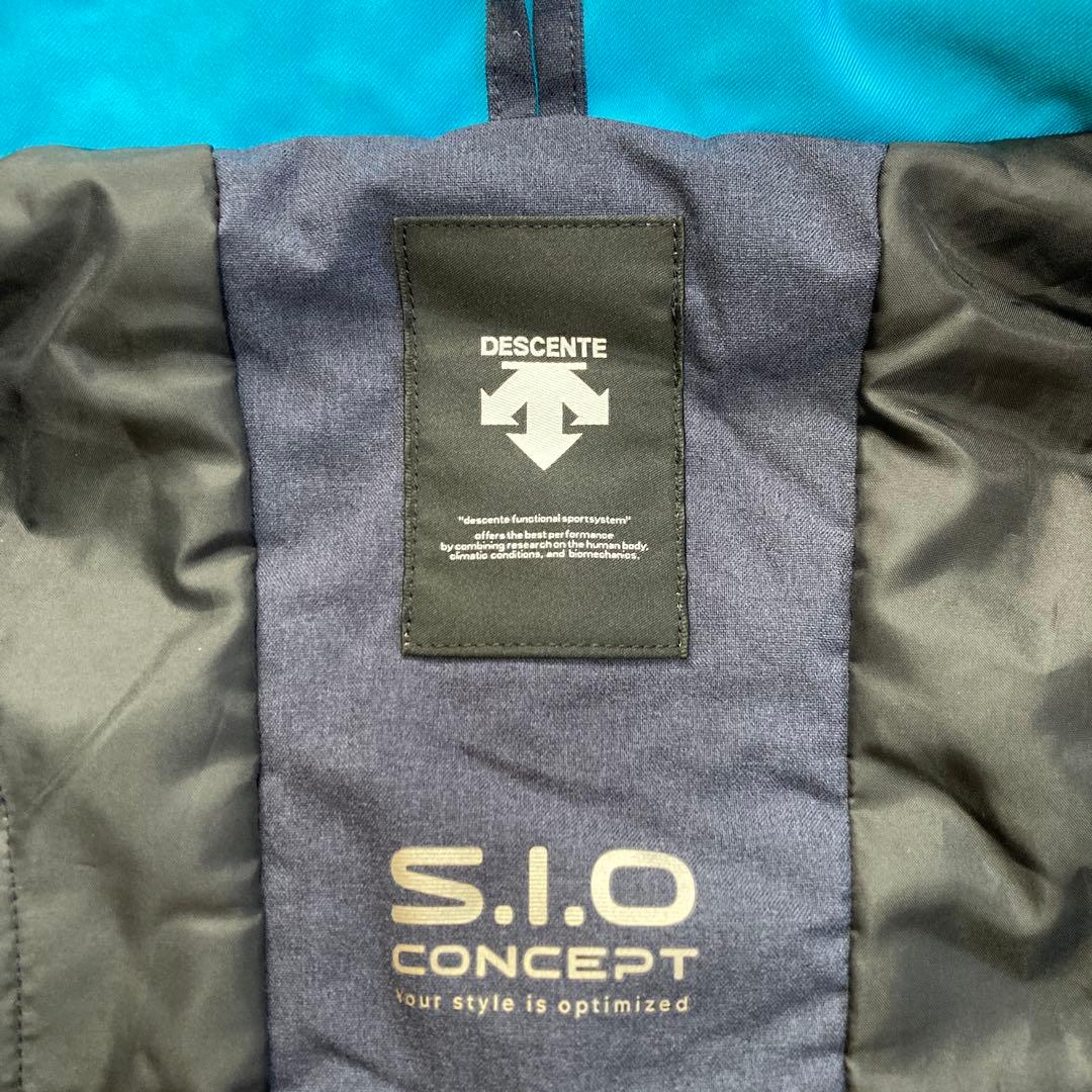 【美品】デサントdescentスキーウェアHEAT NAVIスキーLメンズ紺