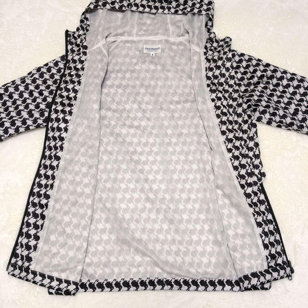 ジャックバニー♡ラビット総柄 フード付き ナイロンジャケット M