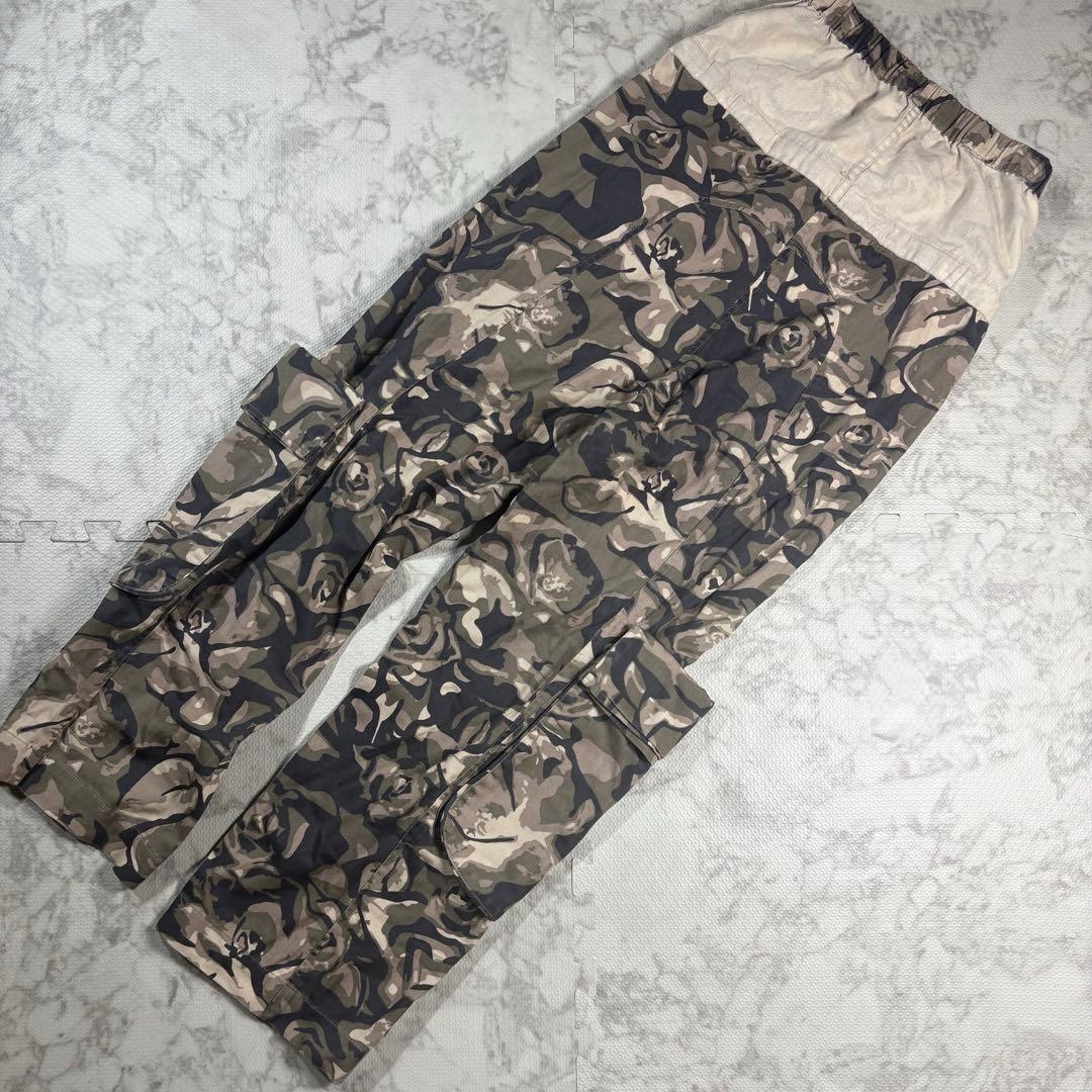 【美品】Open YY ロールウエスト　カモ　迷彩　カーゴパンツ　サイズ1（S）