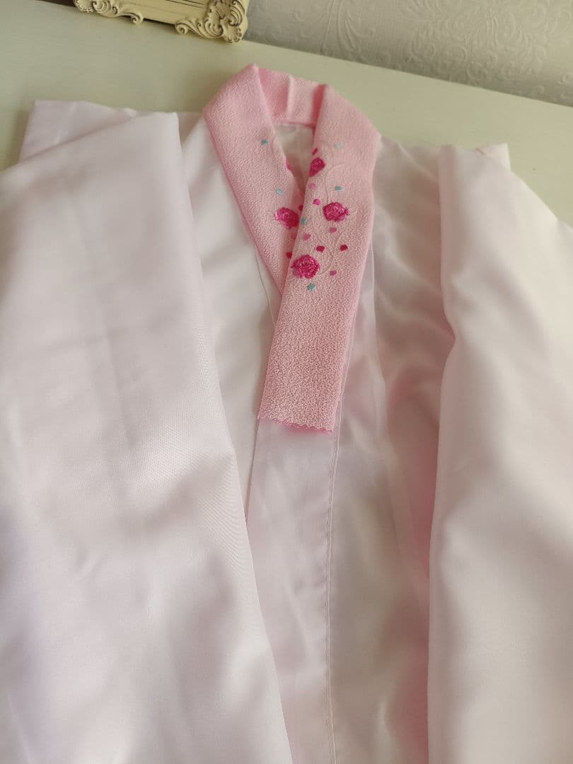 新品着物☆薄い紫の着物☆白作り帯フルセット