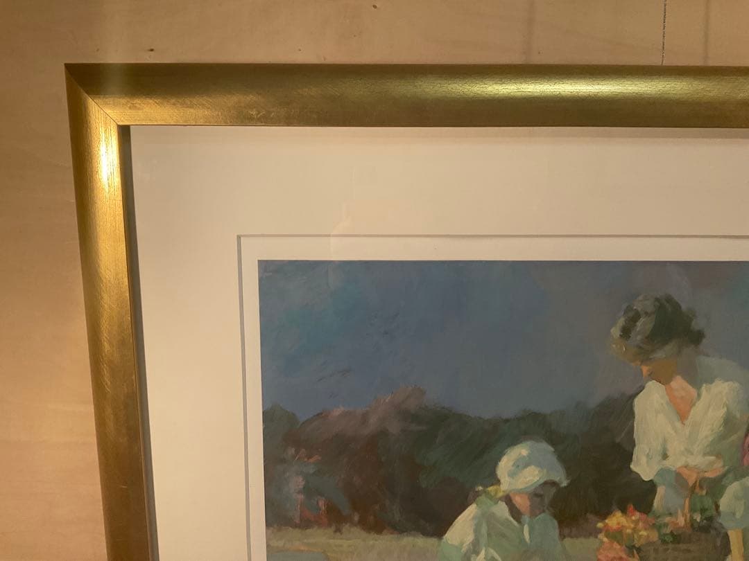 ドン・ハットフィールド「ポピーの丘」シルクスクリーン　直筆サイン・エディション有