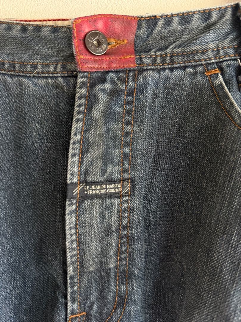 マリテフランソワジルボー デニムパンツ ワイドパンツ 34×32 バギー