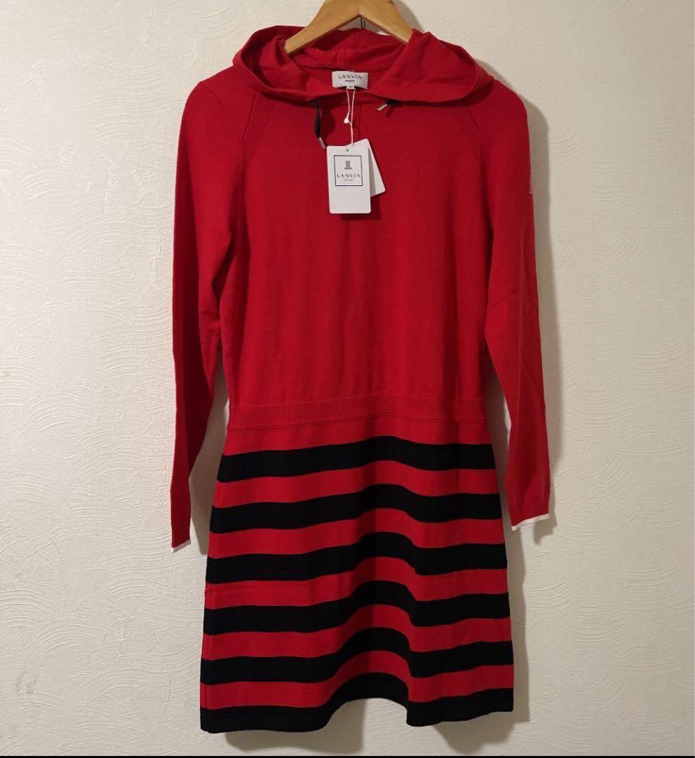 新品38 ランバン スポール lanvin sport ニットワンピース