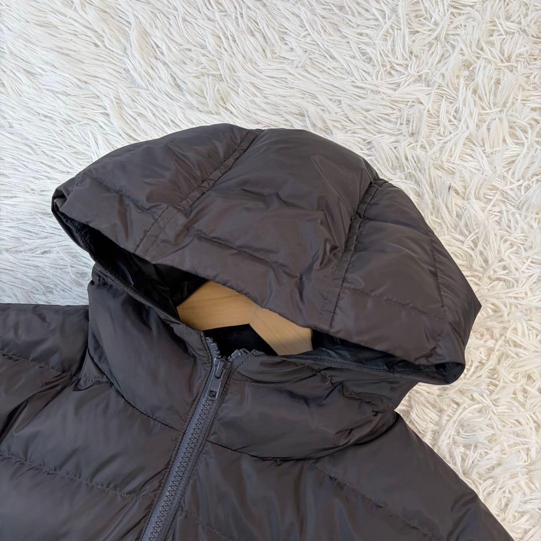 極美品/軽量/Mサイズ✨Papas +ダウンジャケット ロゴワッペン グレー系