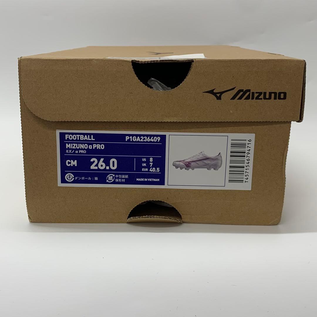 【新品未使用】MizunoミズノアルファPRO Football 26.0cm