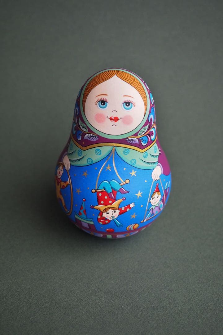 【28%OFF】新春セール♪ロシア☆起き上がりこぼし『サーカス』マトリョーシカ