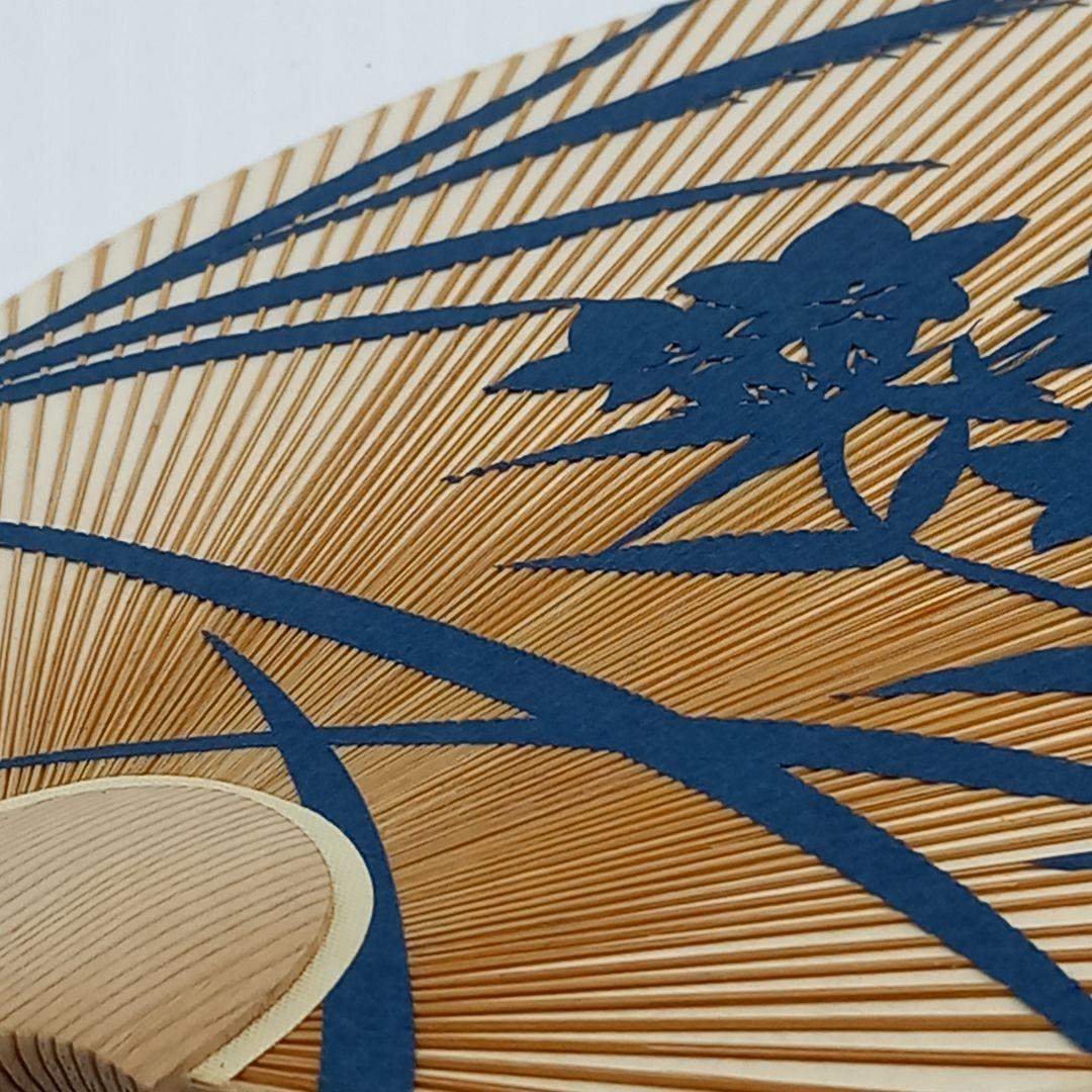 昭和レトロ 花柄デザイン 竹製和紙うちわ3本セット