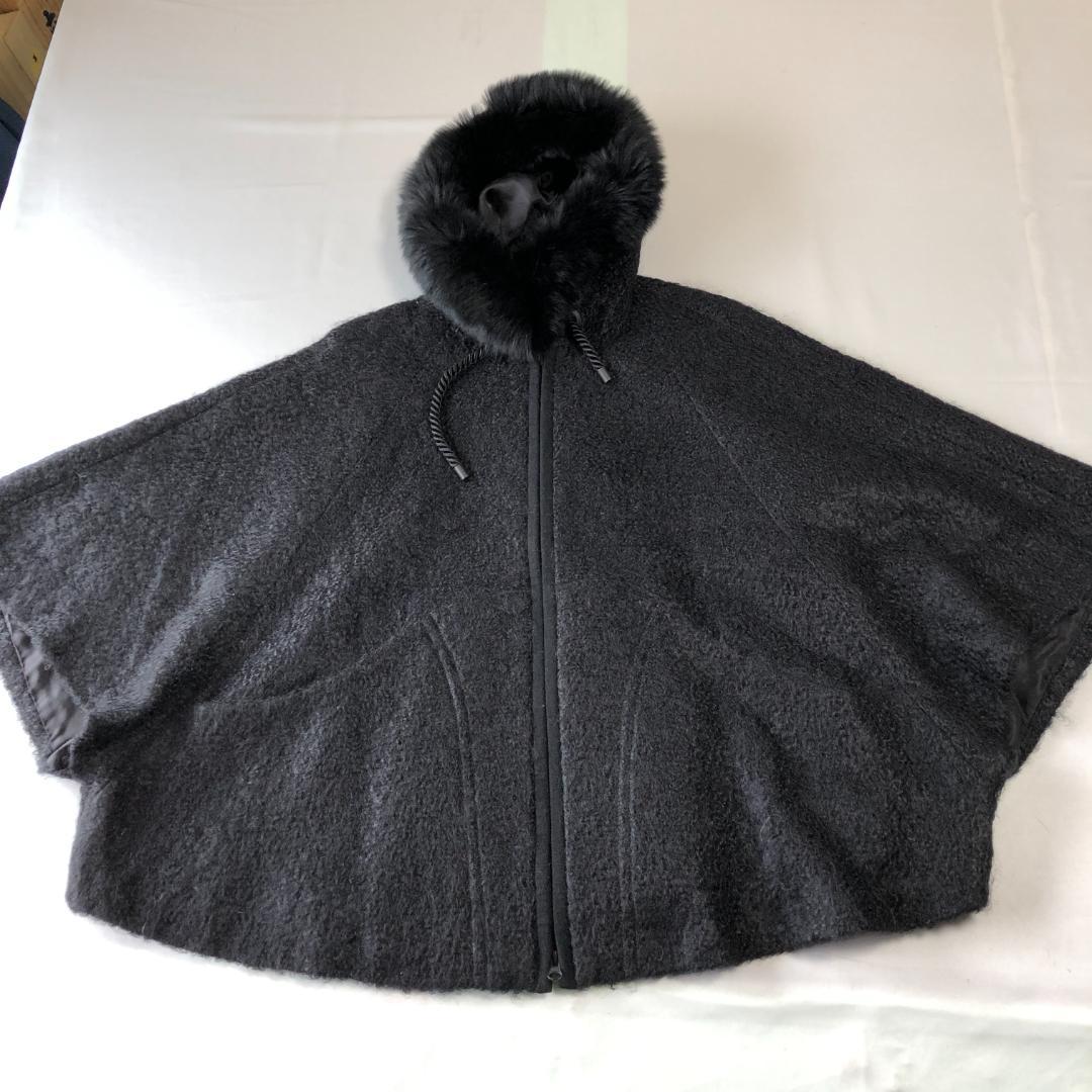 未使用級　ダイアグラム　フォックス　グレースコンチネンタル モヘヤ　ポンチョ