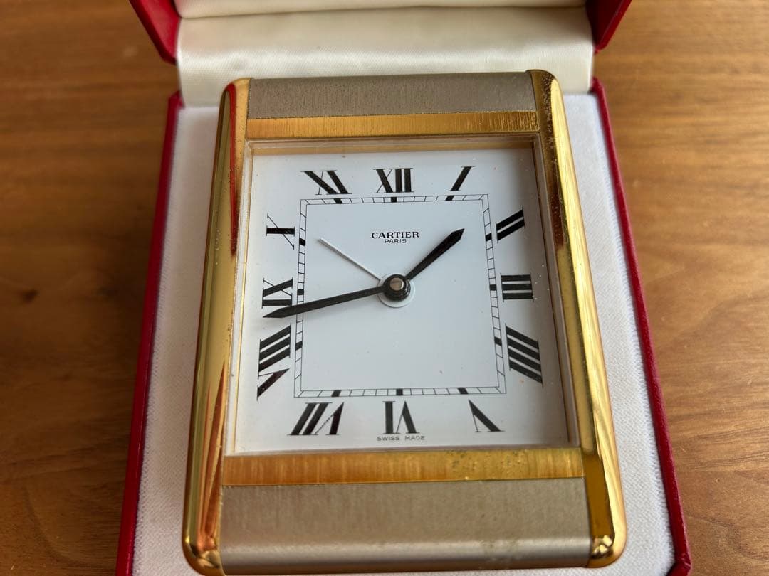 カルチェ　テーブルクロック　置時計　稼動品　保証無し　ジャンク扱い