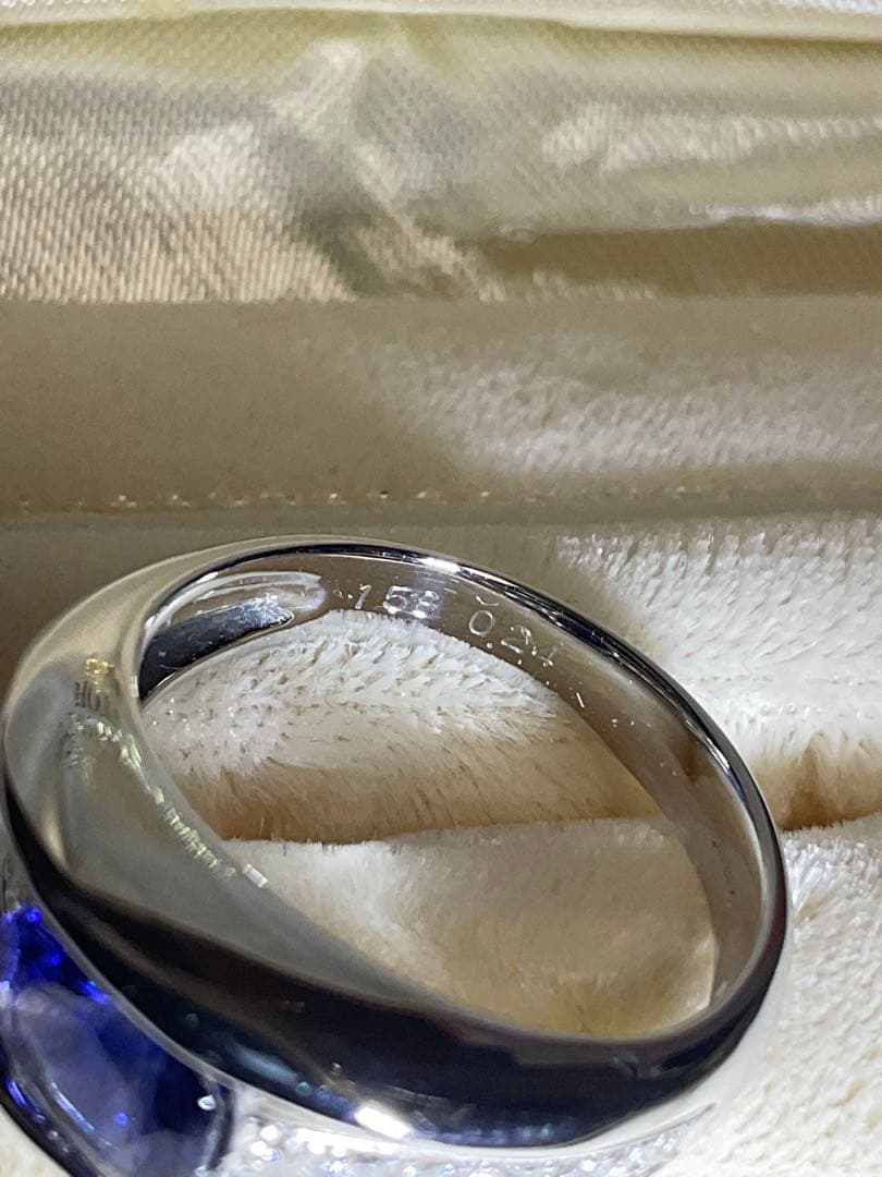 k18WG サファイアダイヤモンドリング とろ様用