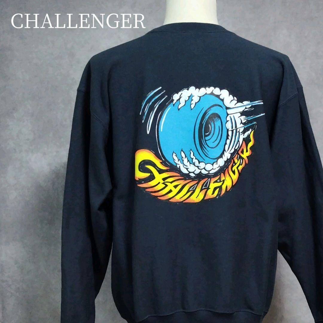 CHALLENGER　スウェット　WHEEL　Lサイズ　ネイビー　人気デザイン