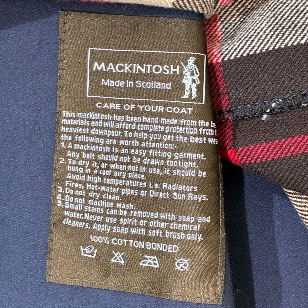 Mackintosh LONDON ステンカラーコート ゴム引き ライナー L