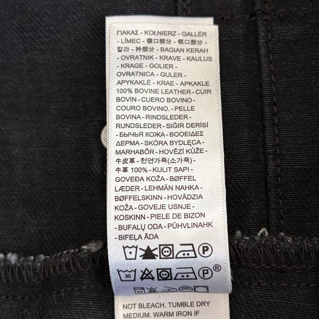 Levi’s　2nd　セカンド　トラッカー ジャケット　レザー　デニム　黒　M