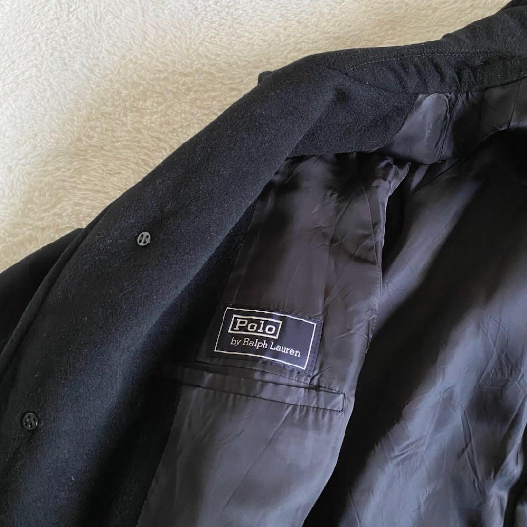 Polo by Ralph Lauren チェスターコート　ブラック　ウール　L