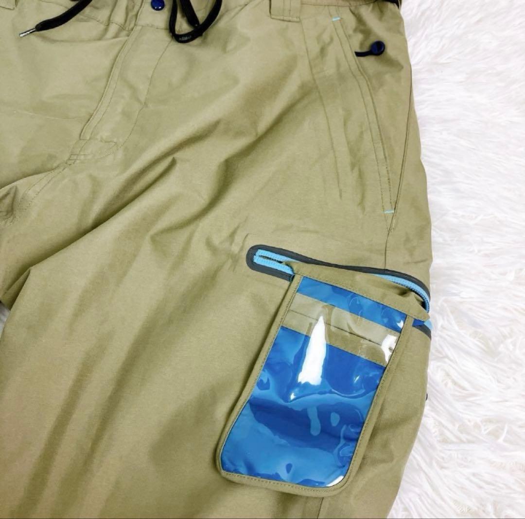 【美品】REW スノボ パンツ GORE-TEX カーキ XL