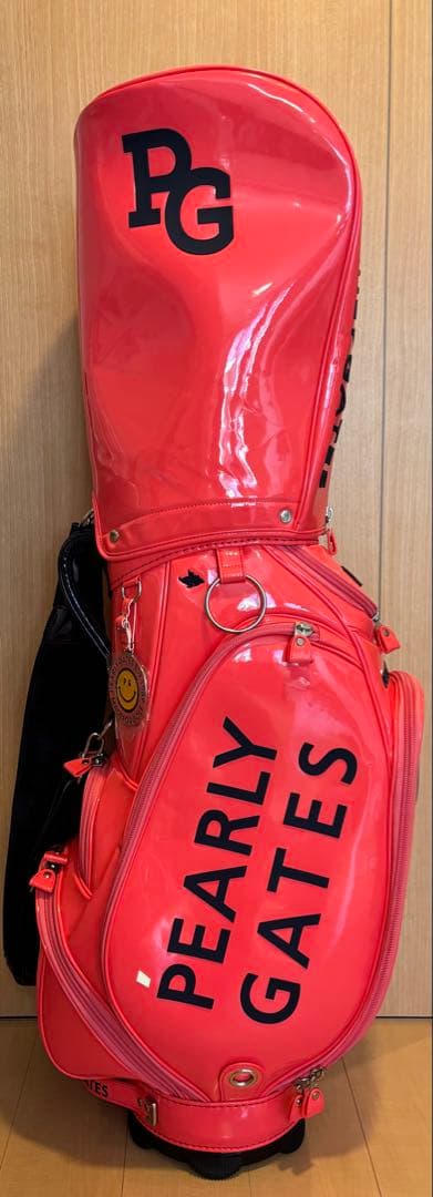 【パーリーゲイツ】エナメルキャディバッグ