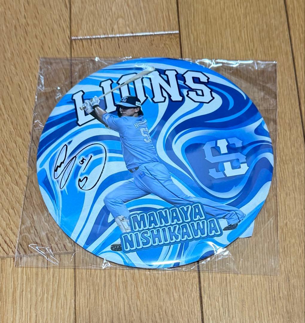 西川愛也 BIG缶バッジ 埼玉西武ライオンズ モバガチャ ライオンズ