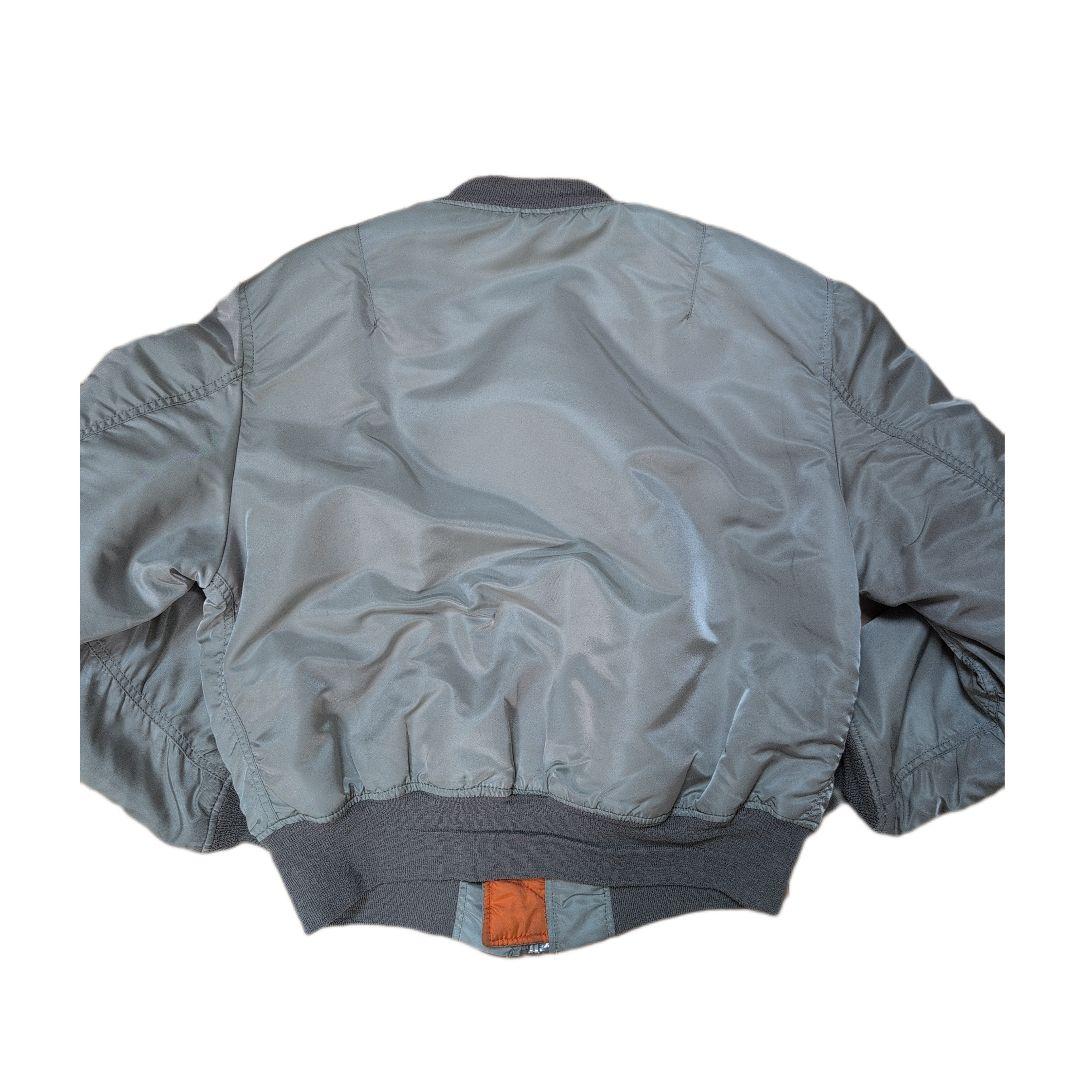 MADE IN ＵＳＡ ALPHA MA-1 シルバー グレー