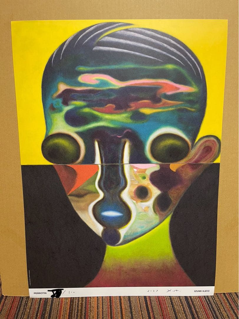 加藤泉 オフセットリトグラフポスター 直筆サイン入り 100部限定