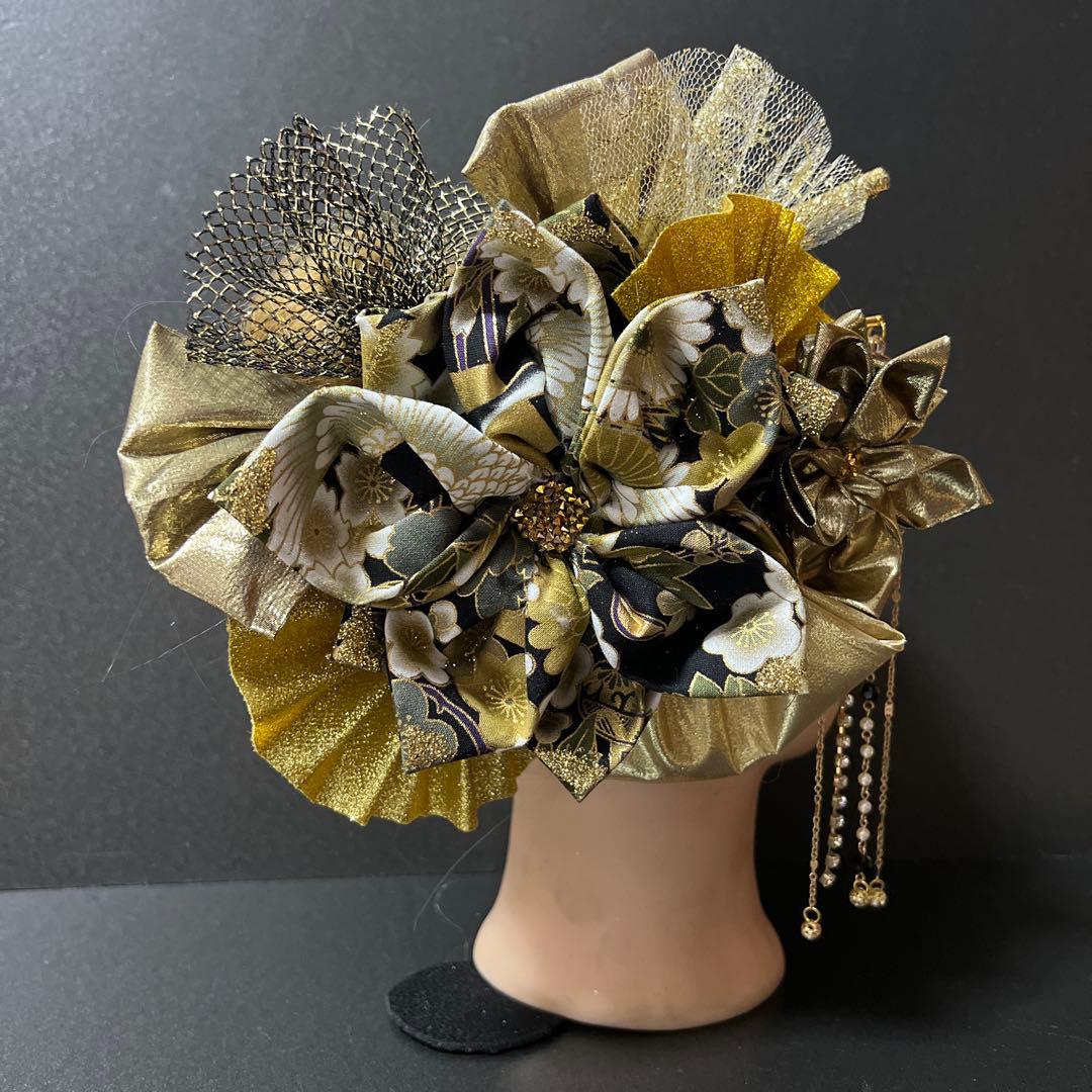 髪飾り・かんざし・成人式・結婚式・つまみ細工・豪華・超ド派手・振袖・花魁