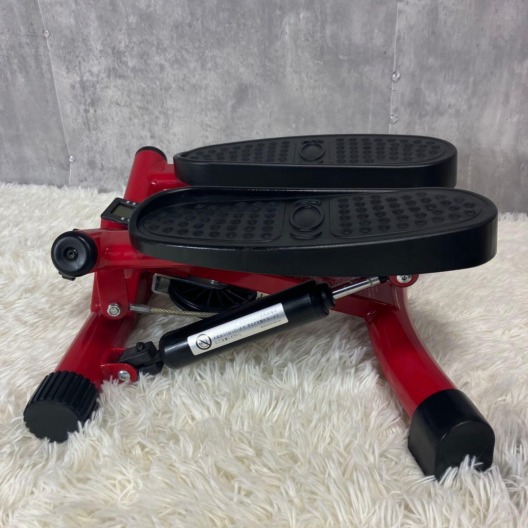 【未使用級】ナイスデイ NICEDAY 健康ステッパー 専用ハンドル付 レッド