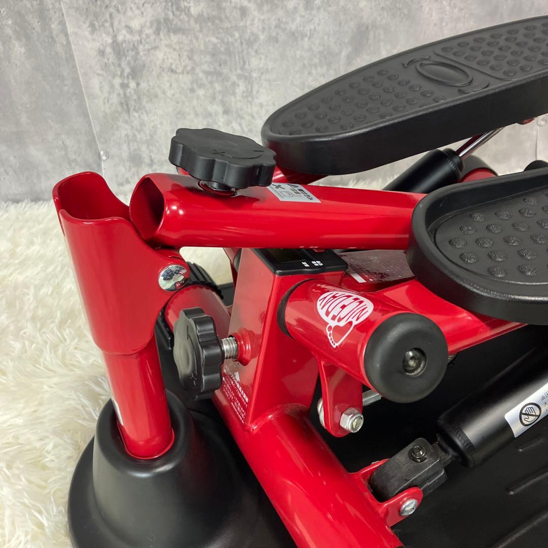 【未使用級】ナイスデイ NICEDAY 健康ステッパー 専用ハンドル付 レッド