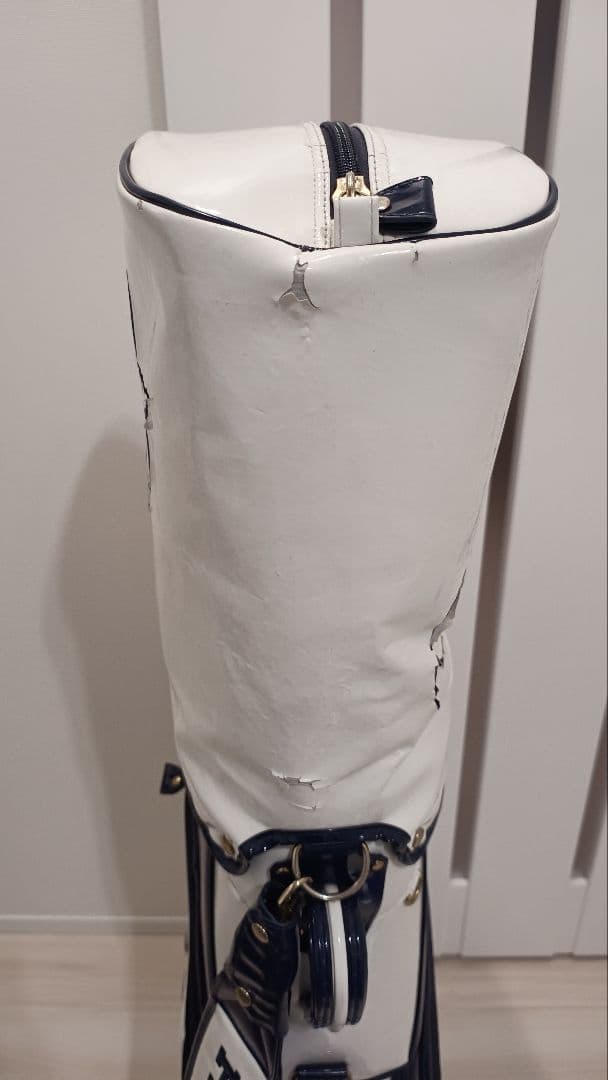 PEARLY GATES キャディバッグ ホワイト/ネイビー