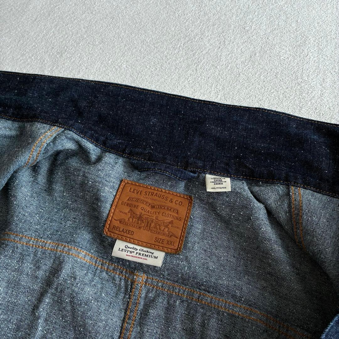 【濃紺】LEVI'S 1stタイプ Tバック デニムジャケット Gジャン XXL