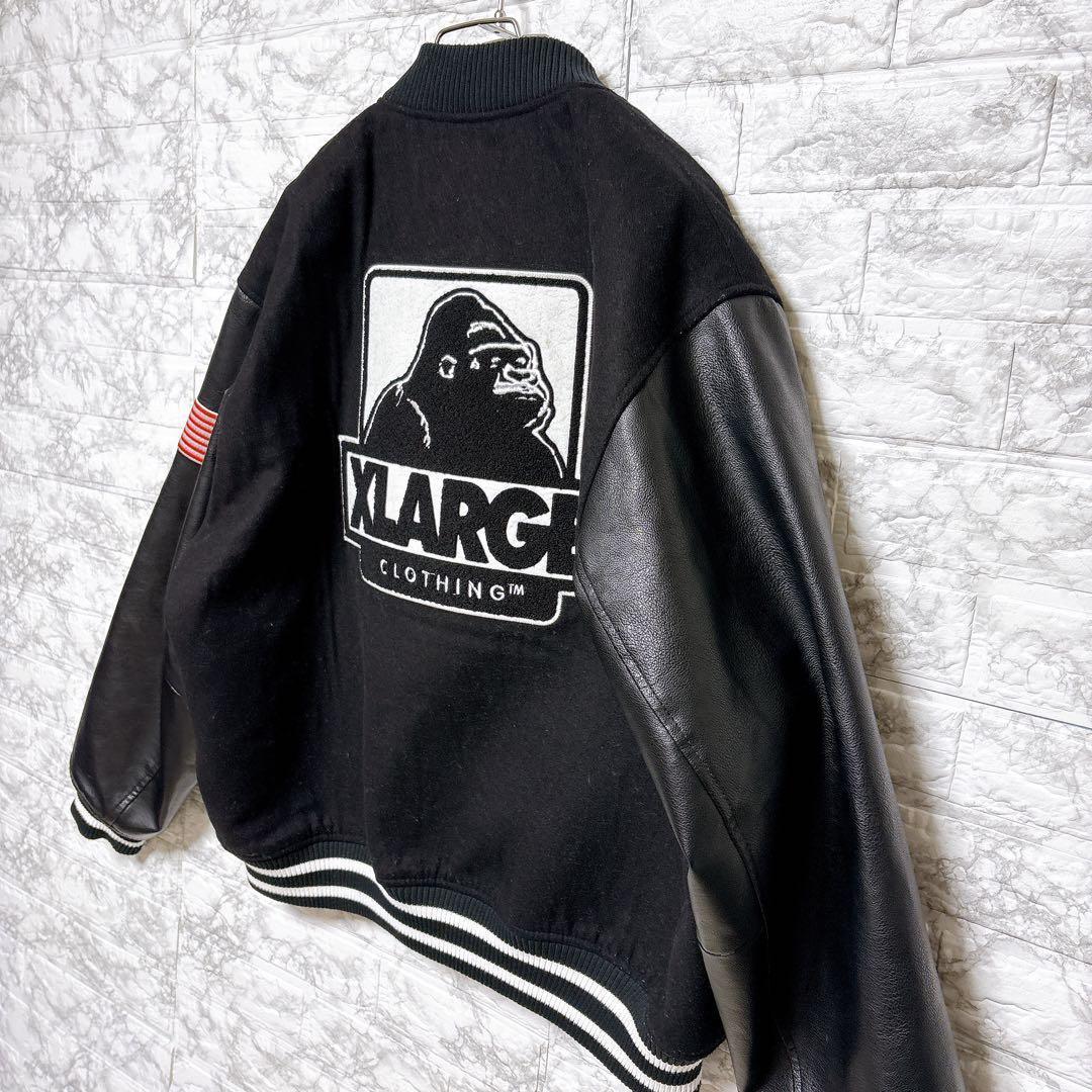 ⭐美品⭐XLARGE スタジャン VARSITY JACKET XL 黒