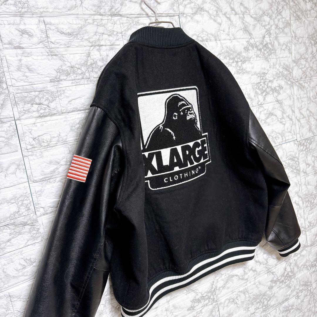 ⭐美品⭐XLARGE スタジャン VARSITY JACKET XL 黒