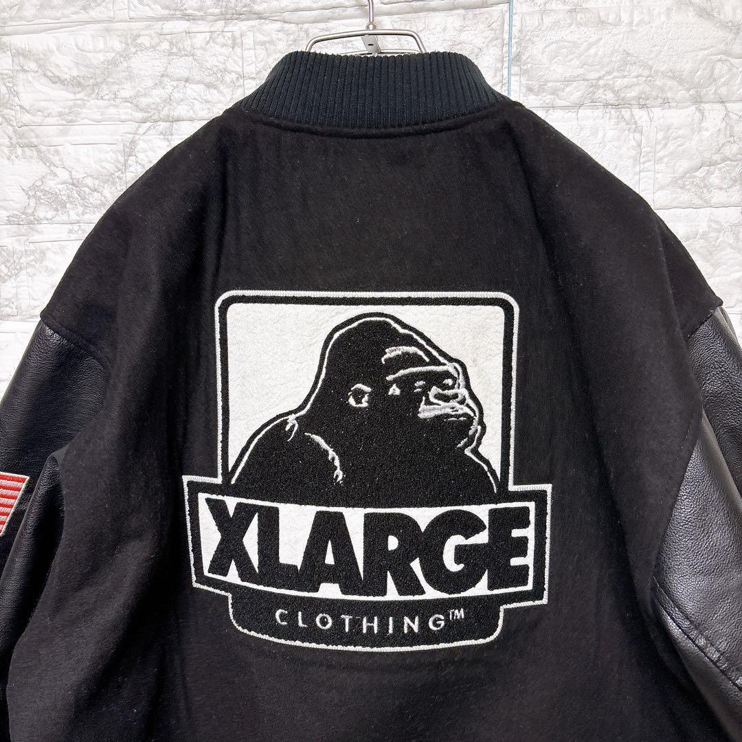 ⭐美品⭐XLARGE スタジャン VARSITY JACKET XL 黒