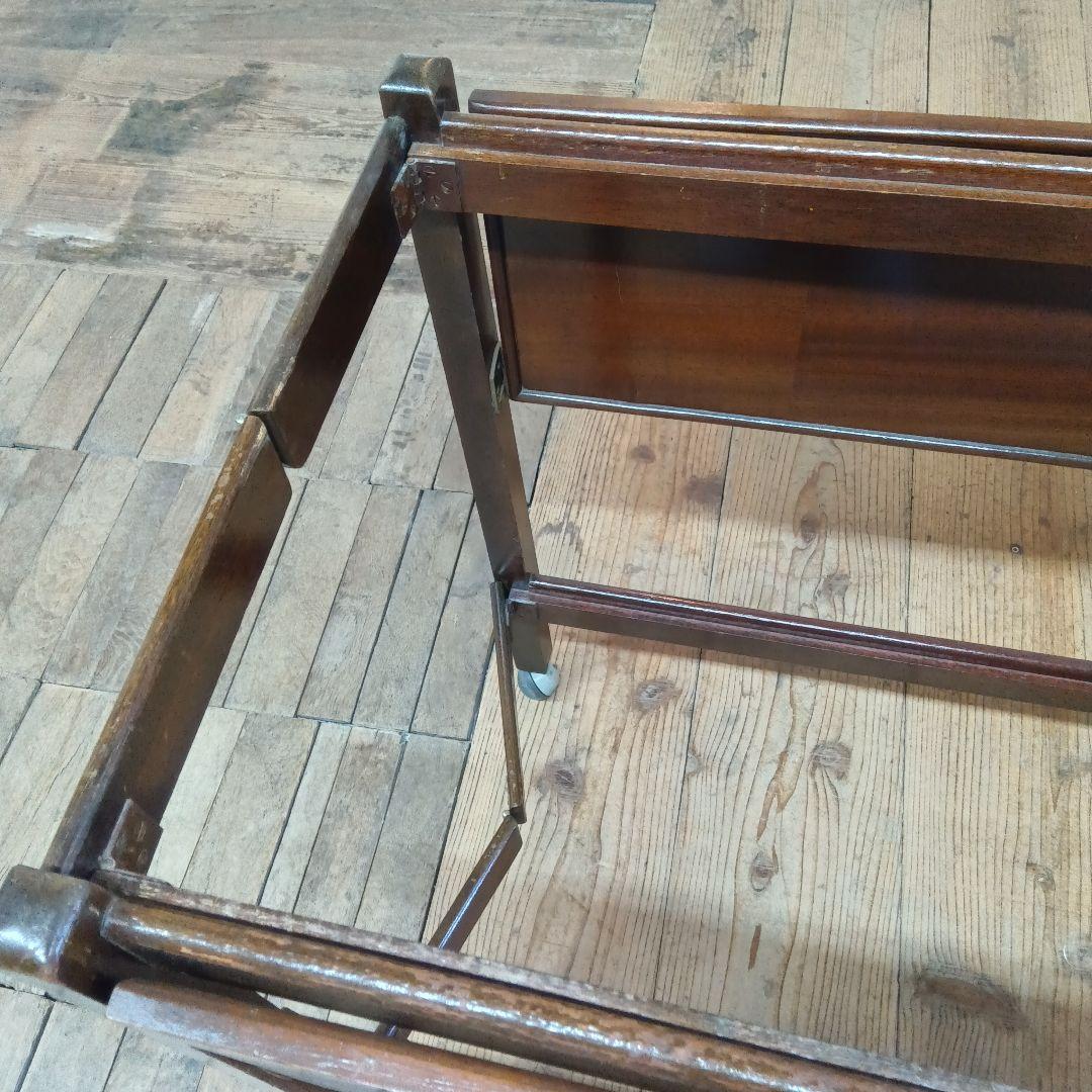 イギリス アンティーク 家具 キッチンワゴン トロリー キャスター付 6684b