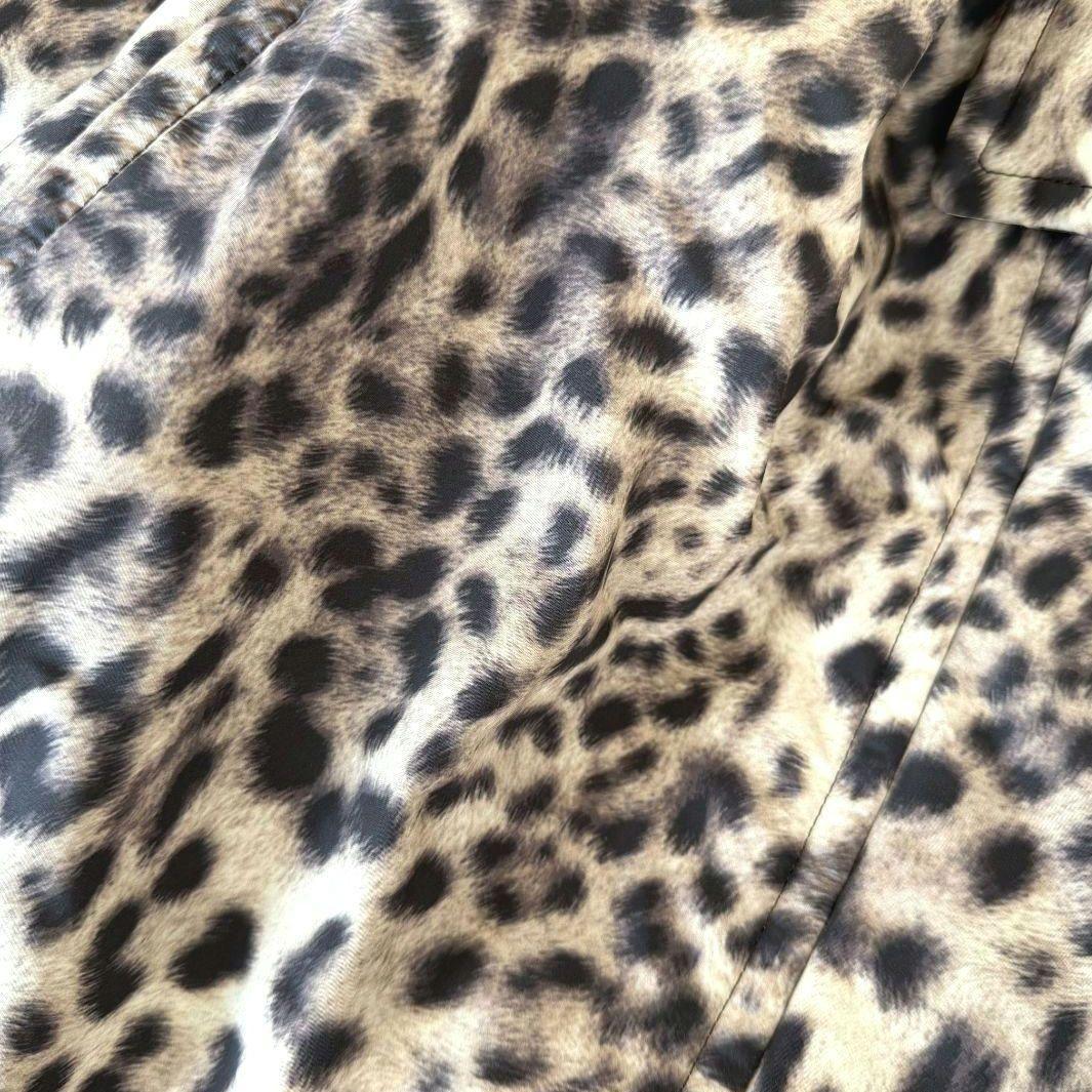 【美品】コムデギャルソン コムコム ヒョウ柄 丸襟 コート キルティング XS