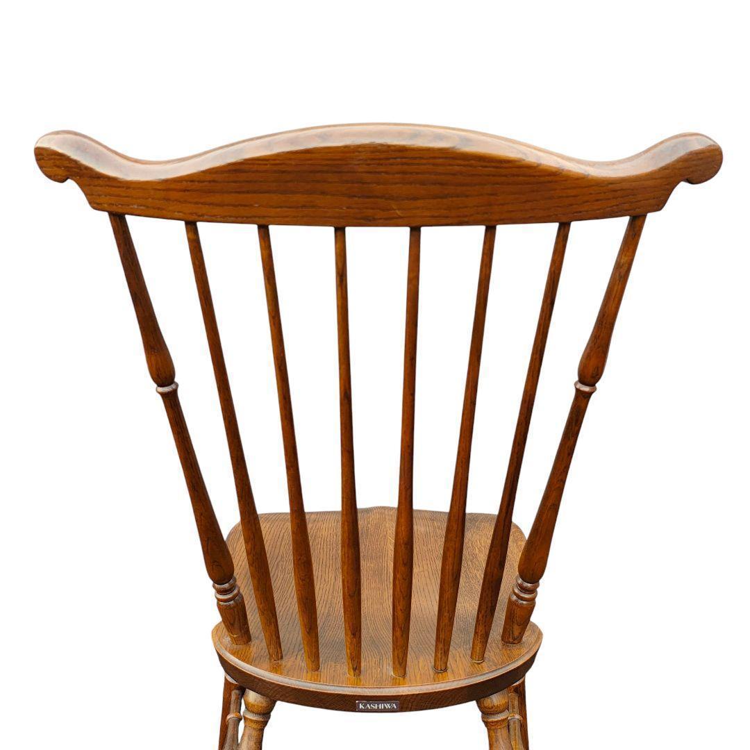 柏木工 ウィンザーチェア ダイニング ハイバック オーク材 2脚セット