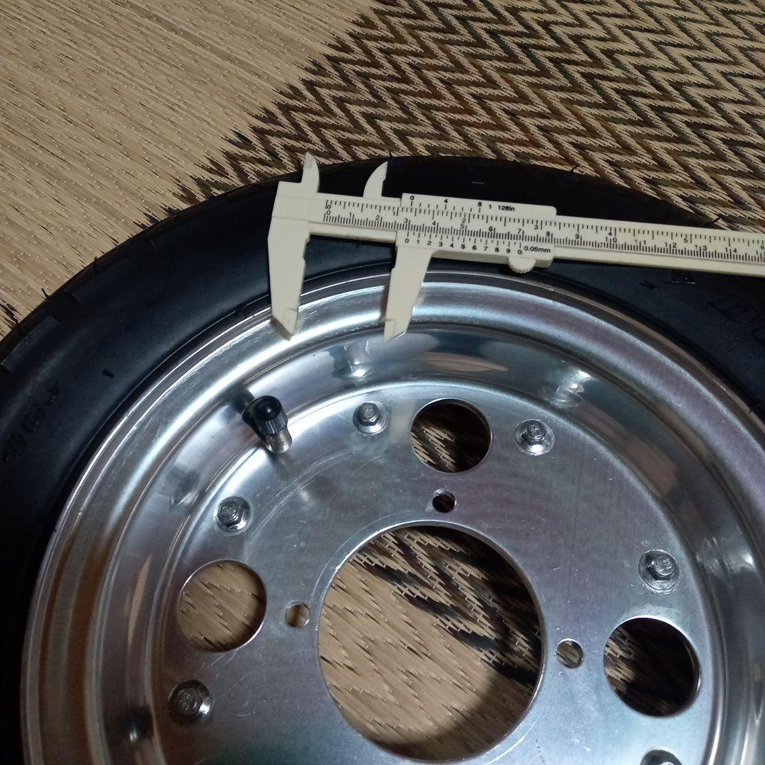 倉敷送料込みモンキー4Ｌ純正タイプ。8インチ。 アルミ＆タイヤ、セット。