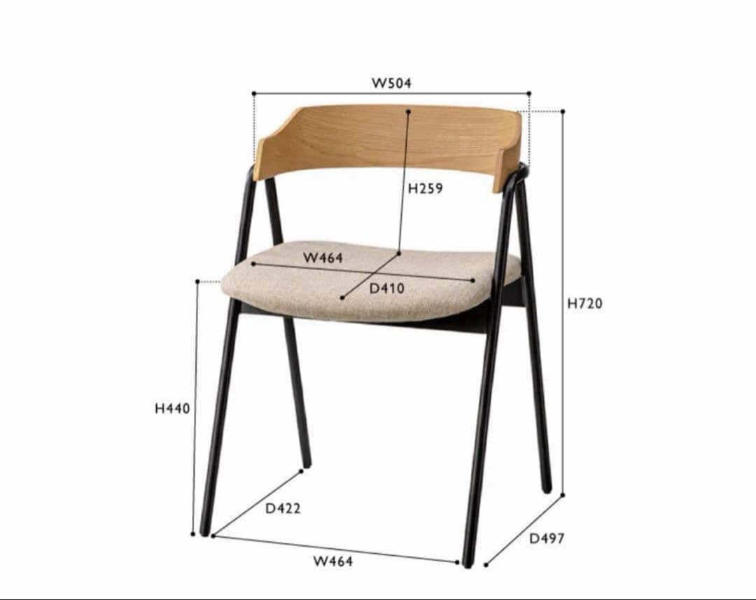 【11/8ちさ】ウニコ　ELEMT(エレムト)　チェア アイアン