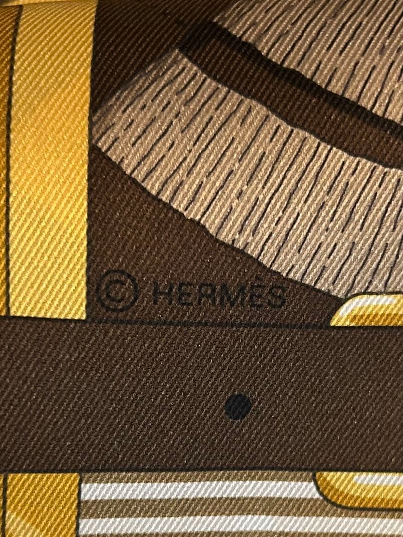 【美品】エルメス　HERMES カレ 70 馬銜・シュミーズ